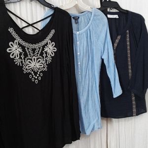 Bundle of 3 women’s medium  tops